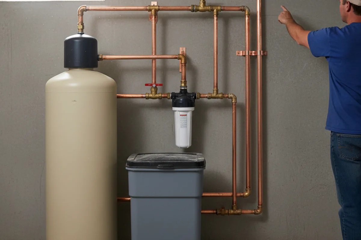 Whole-house water treatment system installed in Hudgins